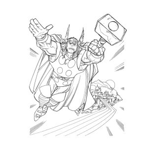 Tô màu Maverl Thor