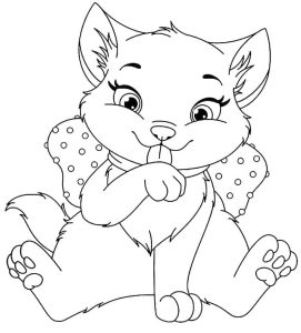 Tô màu Mèo Con Rất Cute