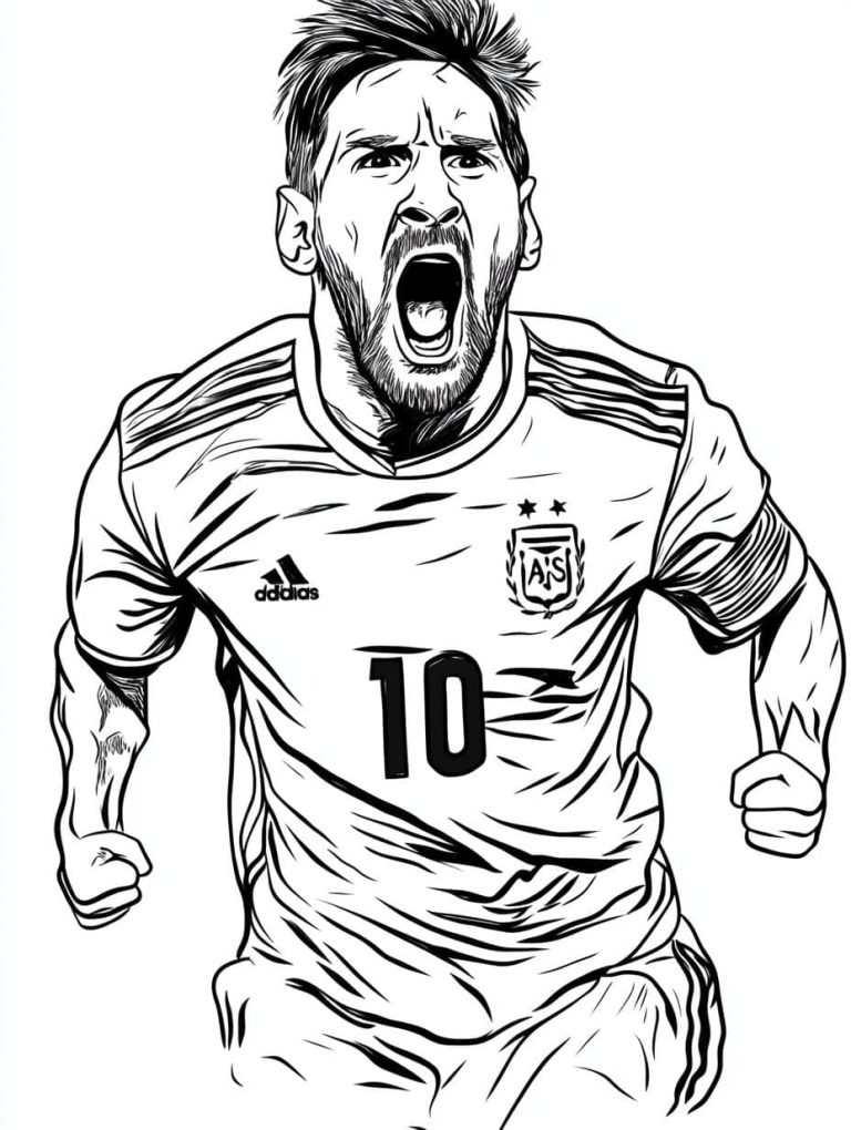Tô màu Messi Ăn Mừng
