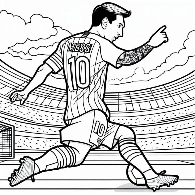 Tô màu Messi Đi Bóng