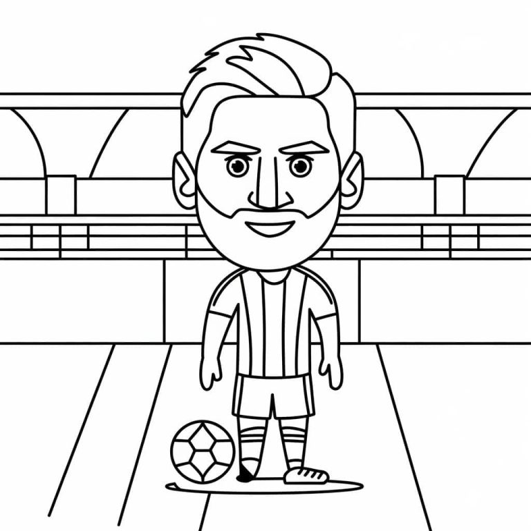 Tô màu Messi Đơn Giản
