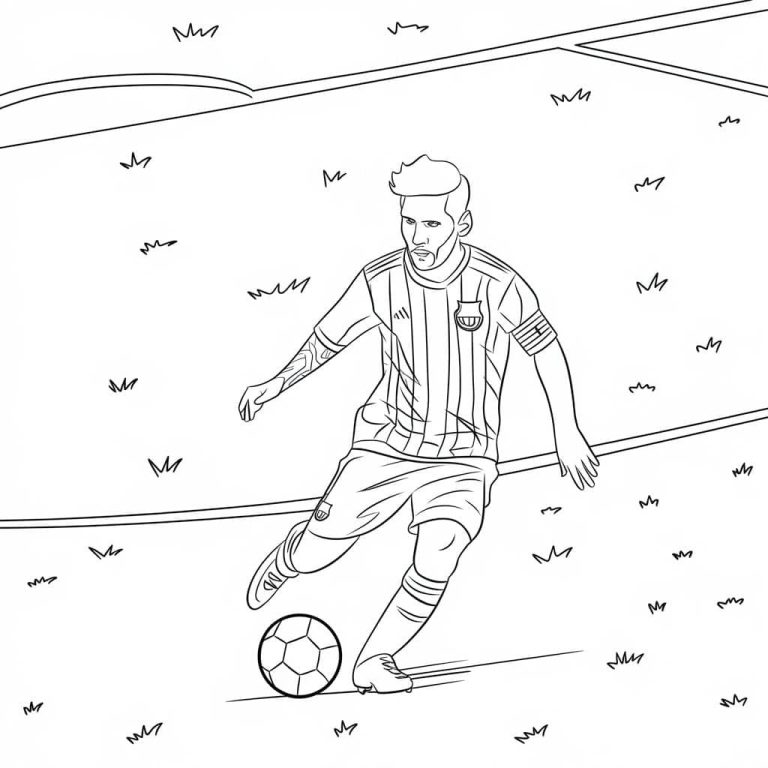 Tô màu Messi Thi Đấu