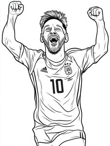 Tô màu Messi Vui Mừng