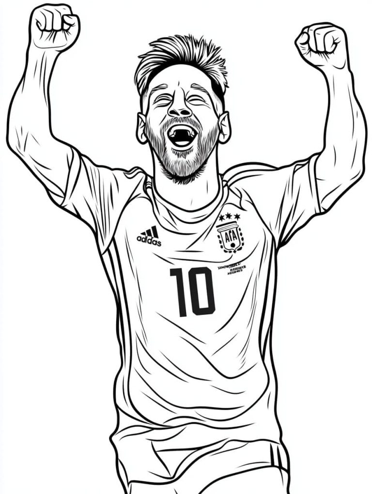 Tô màu Messi Vui Mừng