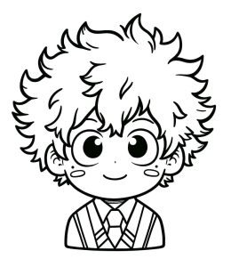 Tô màu Midoriya Đáng Yêu