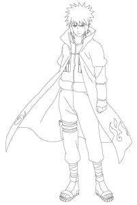 Tô màu Minato trong Anime Naruto