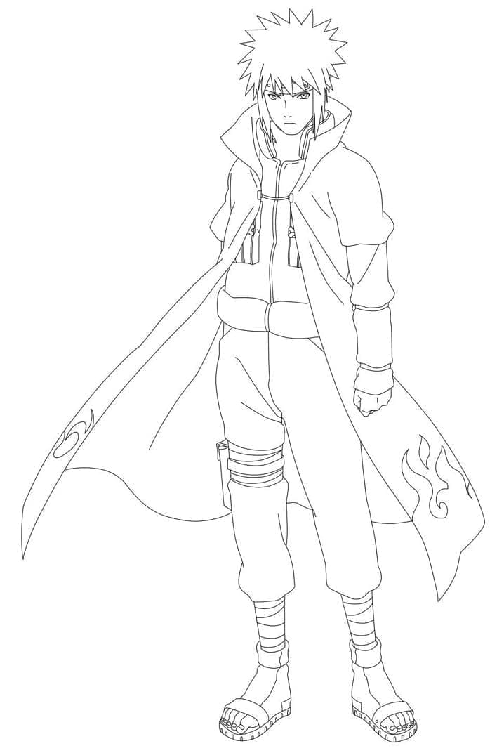 Tô màu Minato trong Anime Naruto