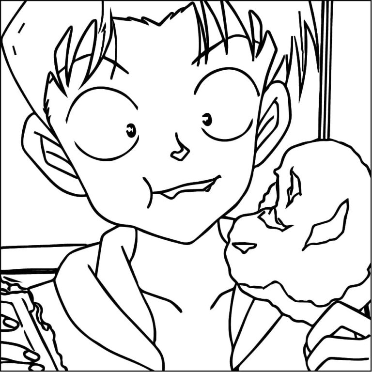 Tô màu Mitsuhiko Tsuburaya Trong Anime Conan