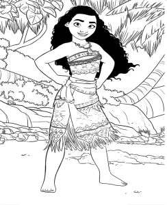 Tô màu Moana Quyến Rũ