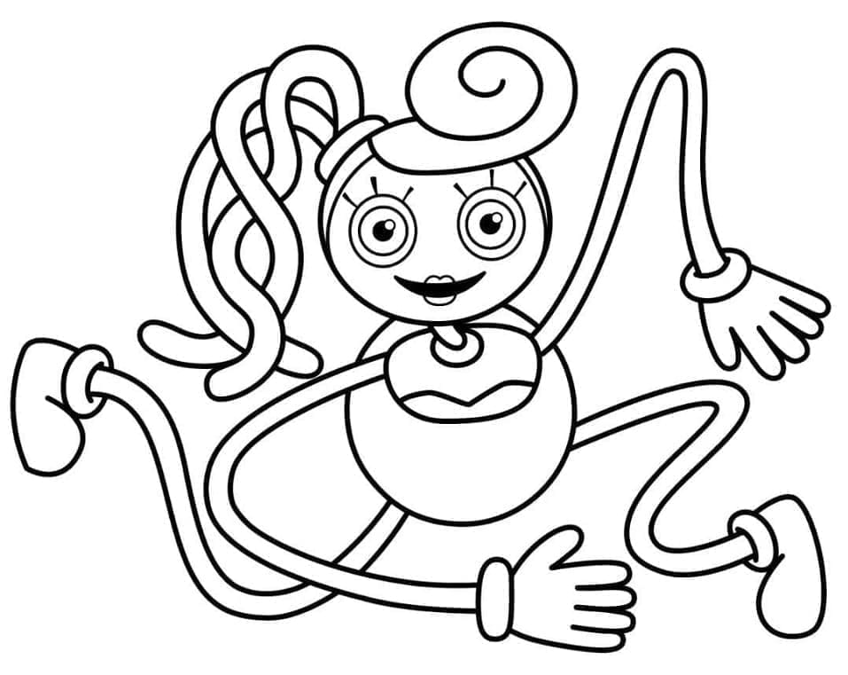 Tô màu Mommy Long Legs Trong Poppy Playtime
