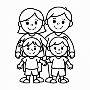Tô màu Một Gia Đình Tuyệt Vời