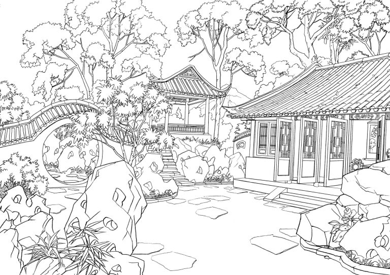 Tô màu Một Ngôi Nhà Cổ Kính
