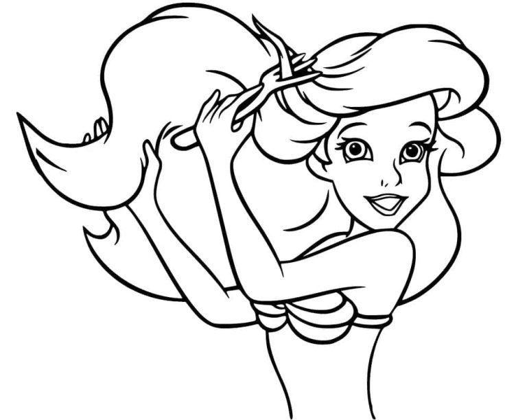Tô màu Nàng Tiên Cá Ariel