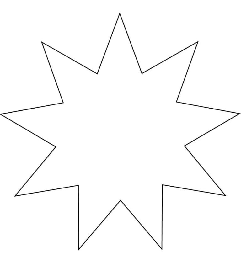 Tô màu Ngôi Sao 9 Cánh