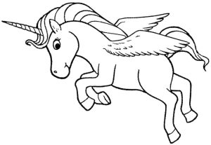 Tô màu Ngựa Pegasus Dễ Thương