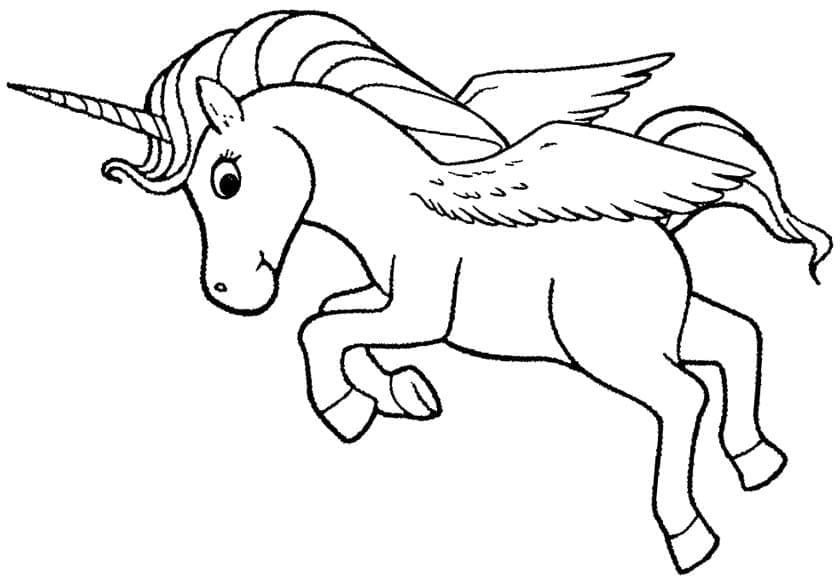 Tô màu Ngựa Pegasus Dễ Thương