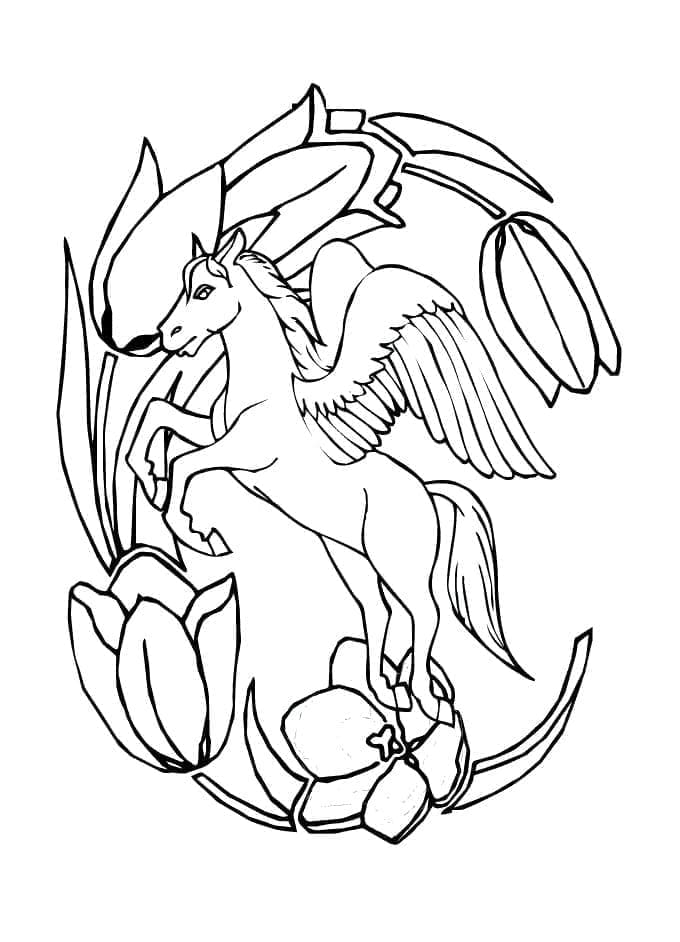 Tô màu Ngựa Pegasus Đẹp Nhất