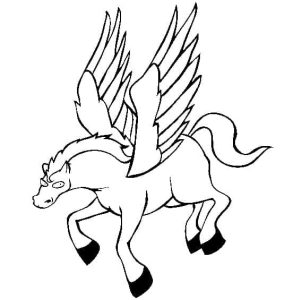 Tô màu Ngựa Pegasus Ngộ Nghĩnh