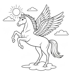 Tô Màu Ngựa Pegasus