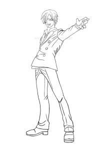 Tô màu Nhân Vật Anime Sanji
