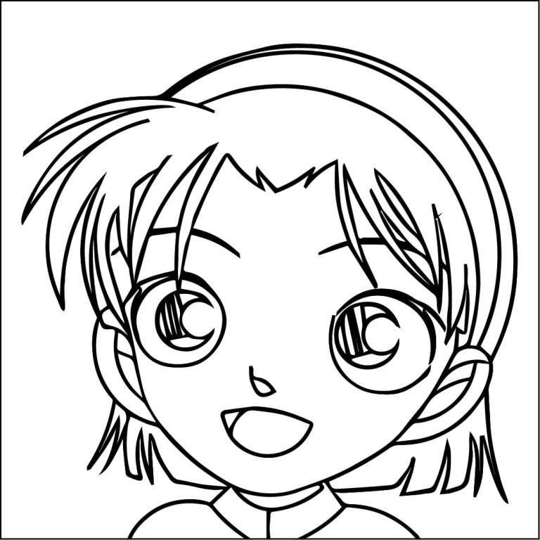 Tô màu Nhân Vật Ayumi Yoshida Trong Conan