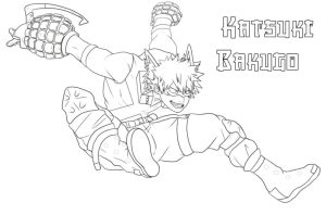 Tô màu Nhân Vật Bakugo
