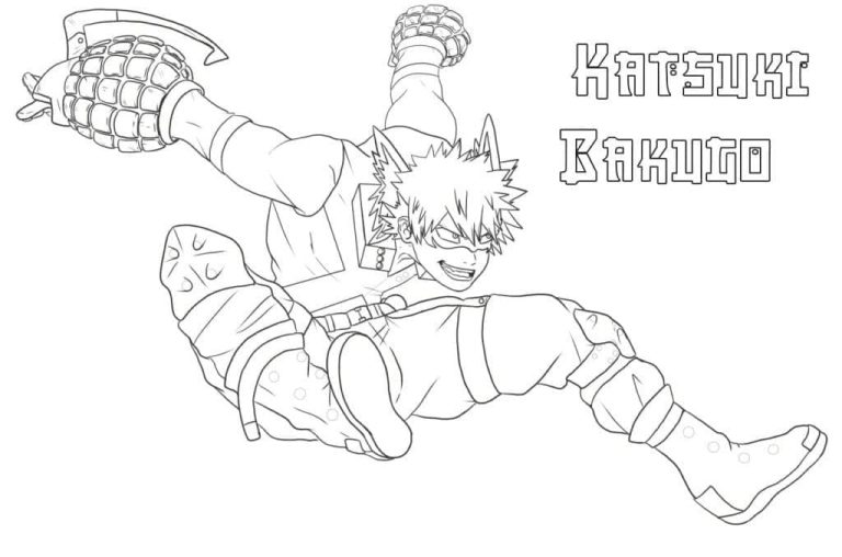 Tô màu Nhân Vật Bakugo