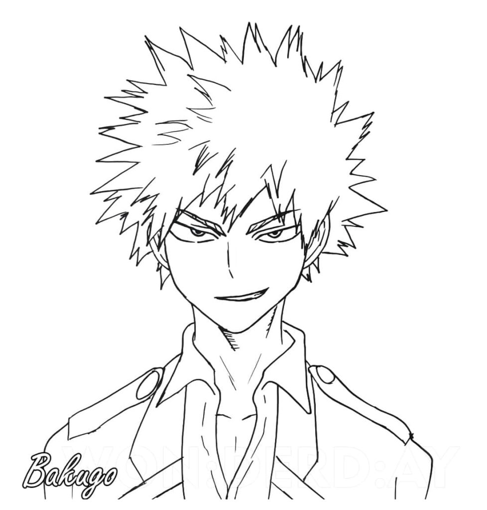 Tô Màu Bakugo Katsuki