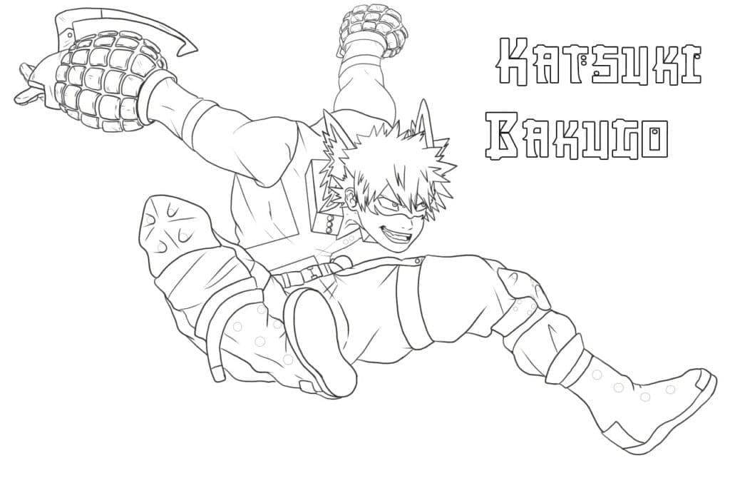 Tô màu Nhân Vật Bakugo