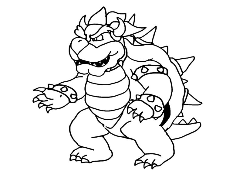Tô màu Nhân Vật Bowser