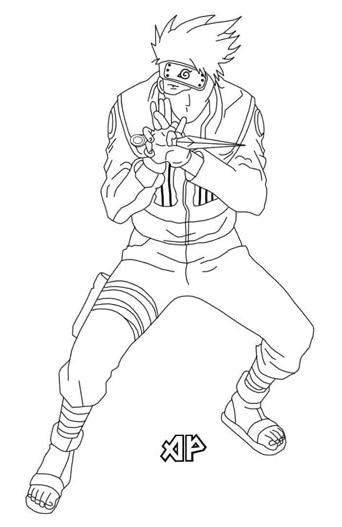 Tô màu Nhân Vật Hatake Kakashi