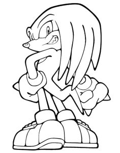 Tô màu Nhân Vật Knuckles