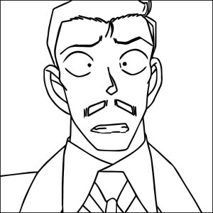 Tô màu Nhân Vật Mori Kogoro Trong Conan