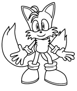 Tô màu Nhân Vật Tails Cute