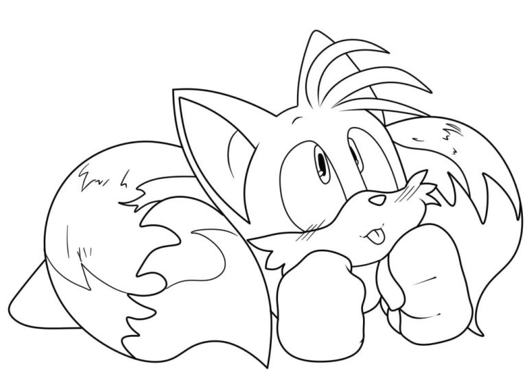 Tô màu Nhân Vật Tails Trong Sonic