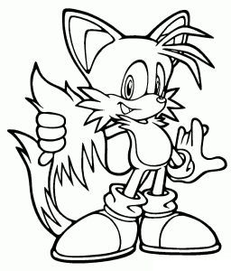 Tô màu Nhân Vật Tails sonic