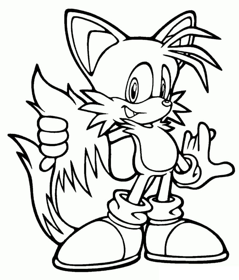Tô màu Nhân Vật Tails sonic