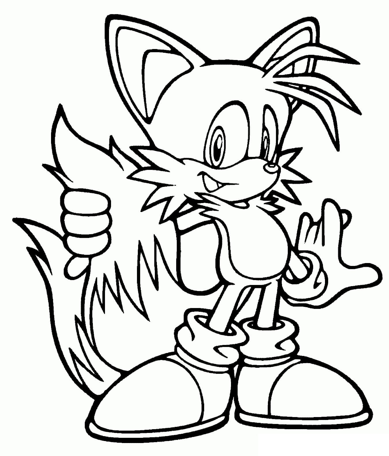 Tô màu Nhân Vật Tails sonic