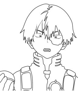 Tô màu Nhân Vật Todoroki Shoto