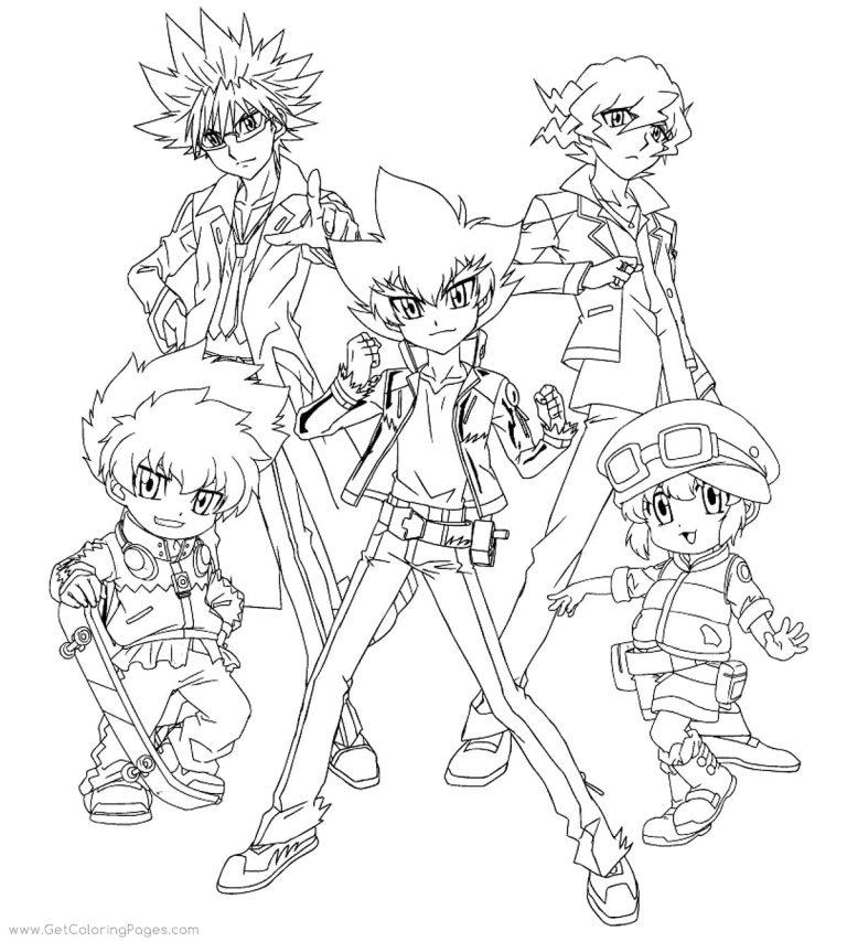 Tô màu Nhân Vật Trong Beyblade