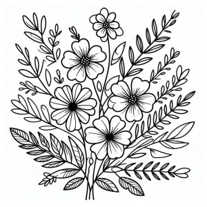 Tô màu Những Bông Hoa Tươi