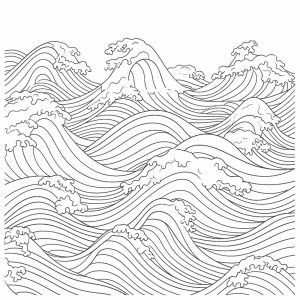 Tô màu Những Cơn Sóng Biển