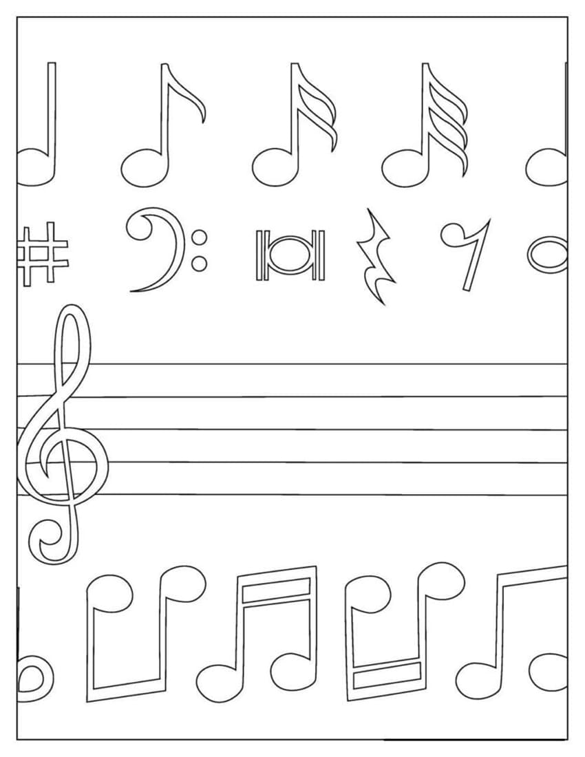 Tô màu Những Nốt Nhạc Khác