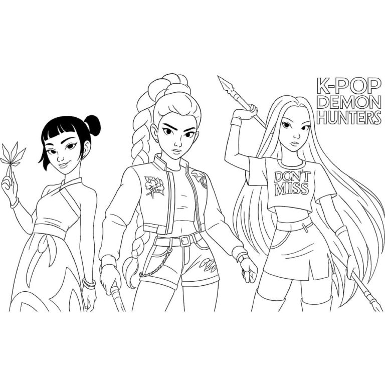 Tô màu Những Siêu Sao Thợ Săn Quỷ KPop