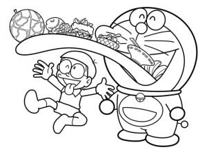 Tô màu Nobita Thích Thú