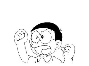 Tô màu Nobita Tức Giận