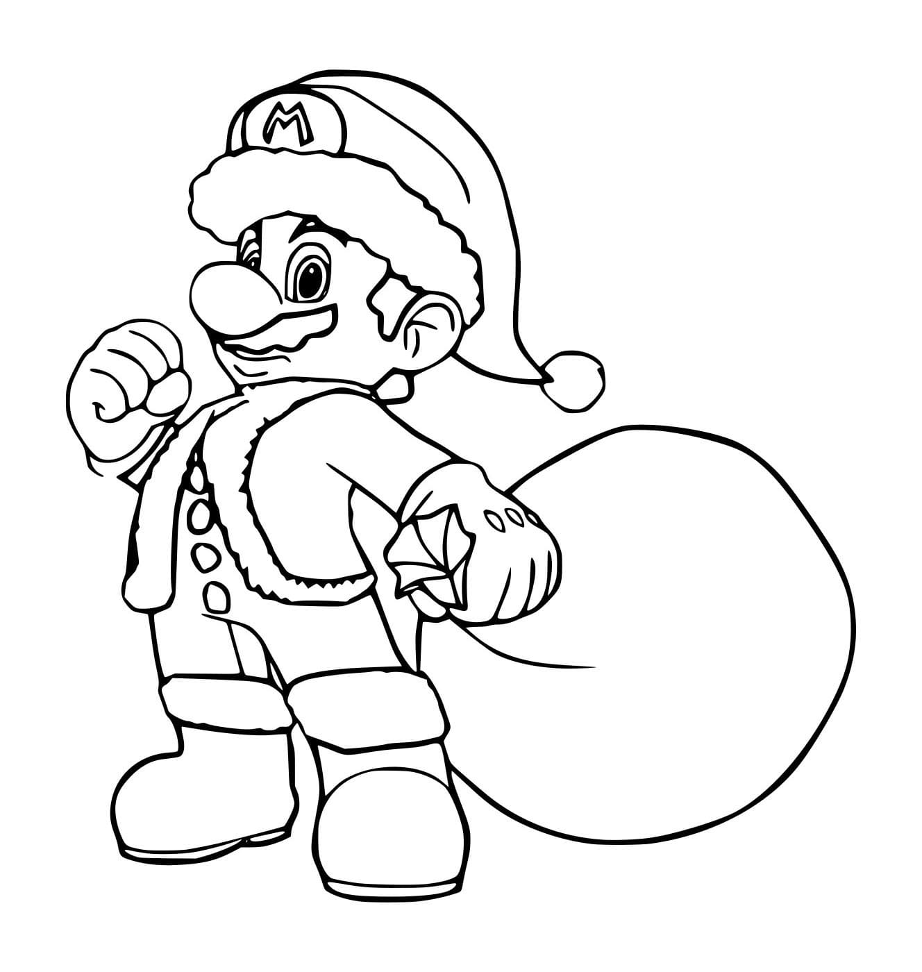 Tô màu Ông Già Noel Mario