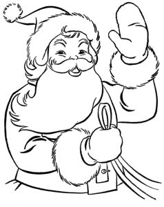 Tô màu Ông Già Noel Thân Thiện