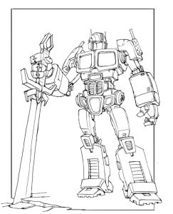 Tô màu Optimus Prime Cực Ngầu