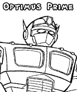 Tô màu Optimus Prime Đẹp